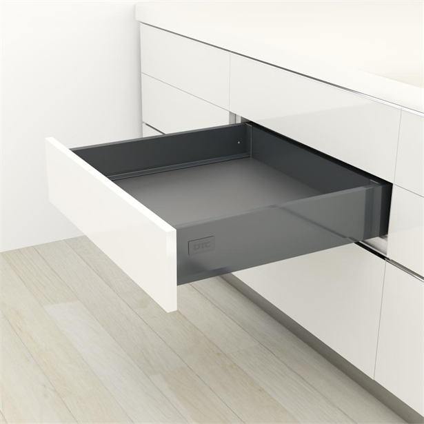 Dtc Dragon Pro 95 X 400Mm 40Kg Drawer Kit, Tilt Adjust (Matt Grey) Nikpol
