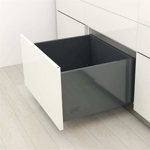 Dtc Dragon Pro 209 X 500Mm 40Kg Drawer Kit, Tilt Adjust (Matt Grey) Nikpol