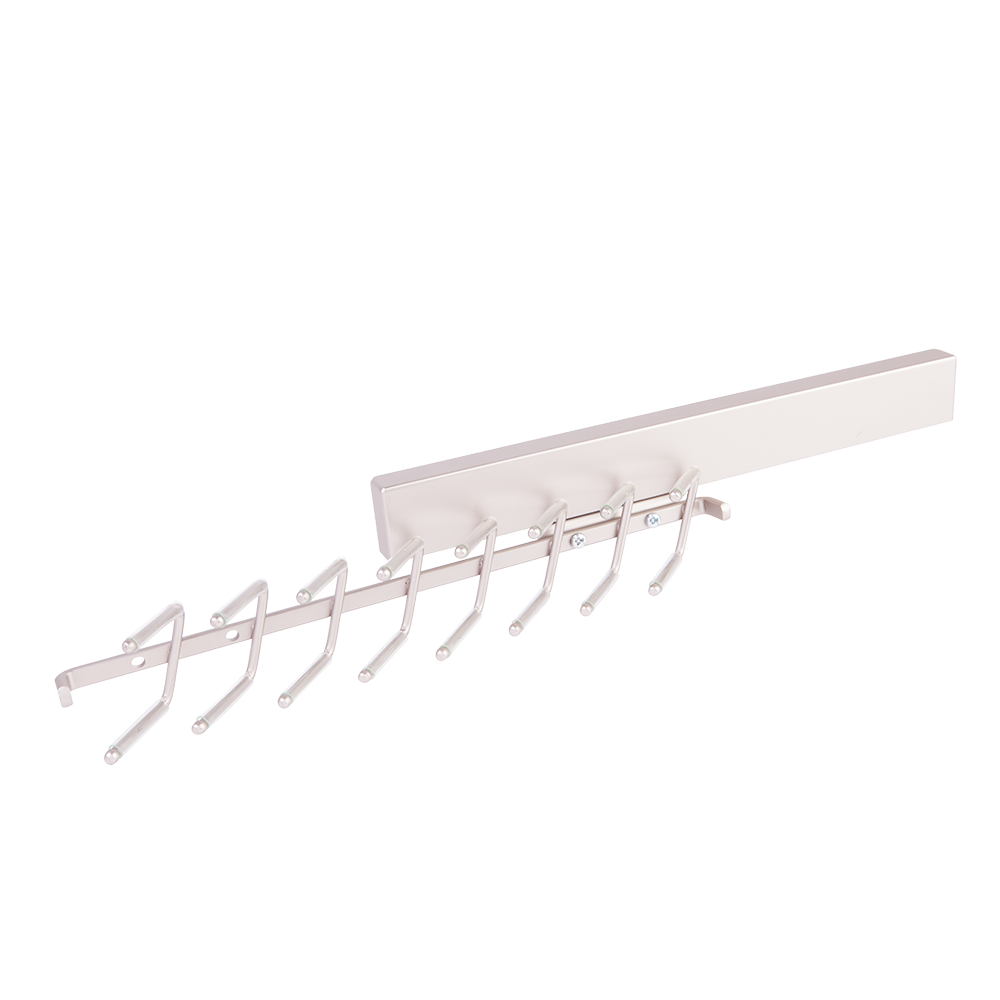 Pull Out Deluxe Sliding Tie Rack, 350Mm (Chrome) Nikpol