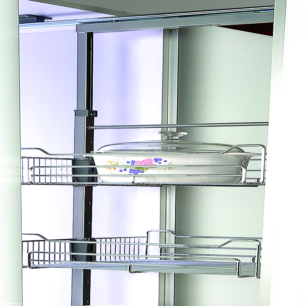 Pull Out Pantry Unit Adjustable Frame 18602200Mm Oeh (Chrome) Nikpol