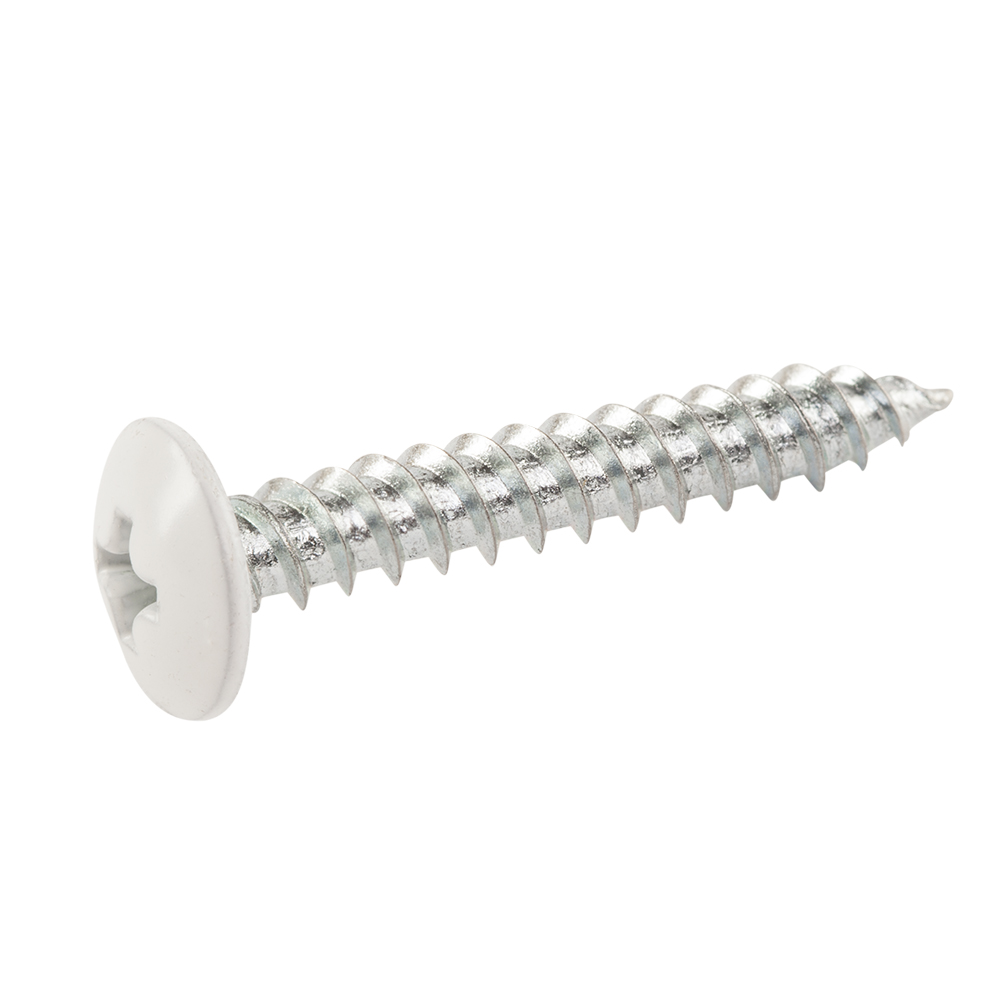 Wafer Head Screws 4.5Mm X 28Mm (White) Nikpol